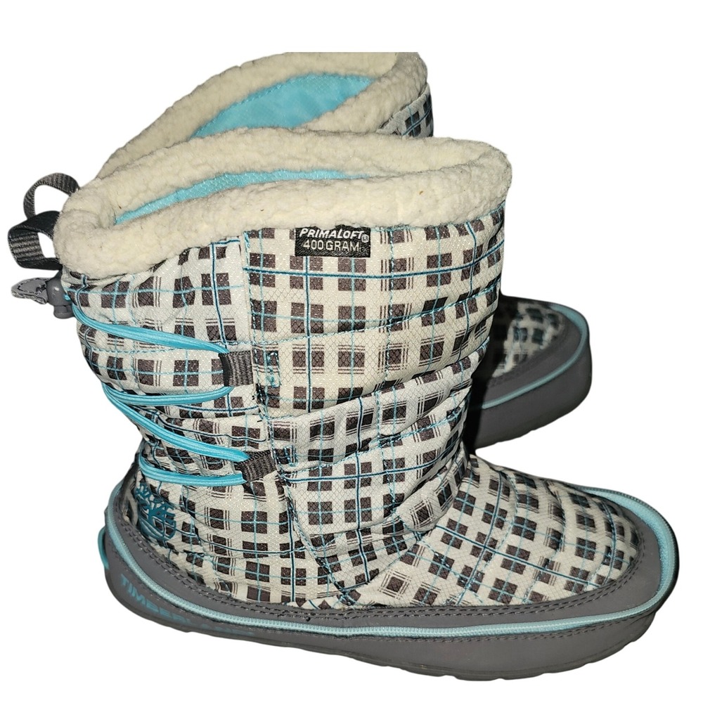 Timberland Snow Boots US 6 Plaid Waterproof PrimaLoft 400g Packable Winter‎ Camp